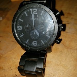 Fossil

Men's Chronograph Nate Black-Tone Stainles